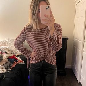 Striped Long Sleeve Top